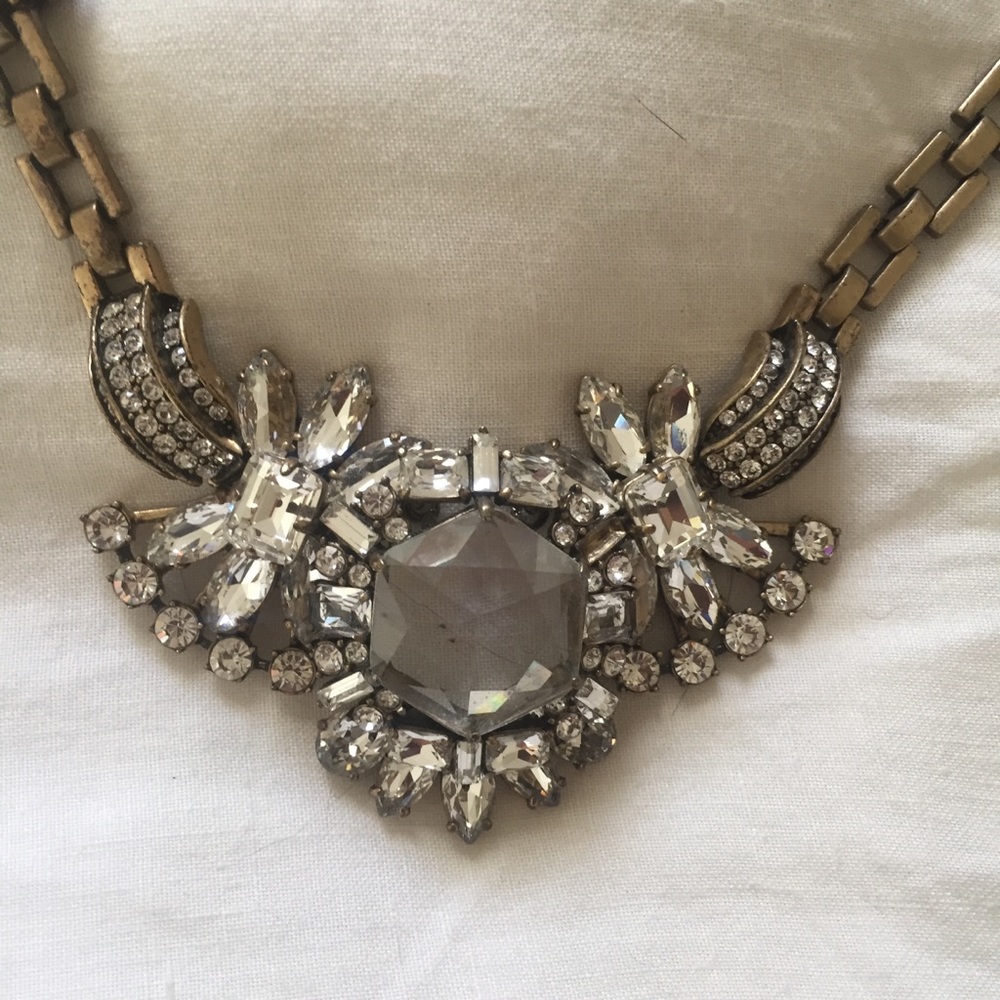 J. Crew Gemstone statement necklace